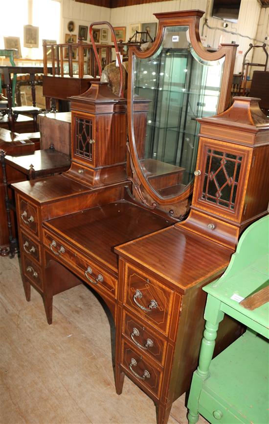 Inlaid Sheraton revival dressing table